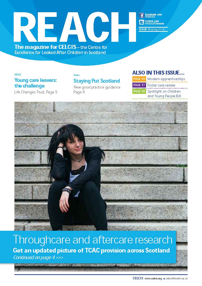 Front cover of the Reach magazine, Spring 2014