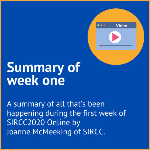 Graphic text - SIRCC week one summary