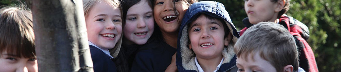 happy children looking to camera