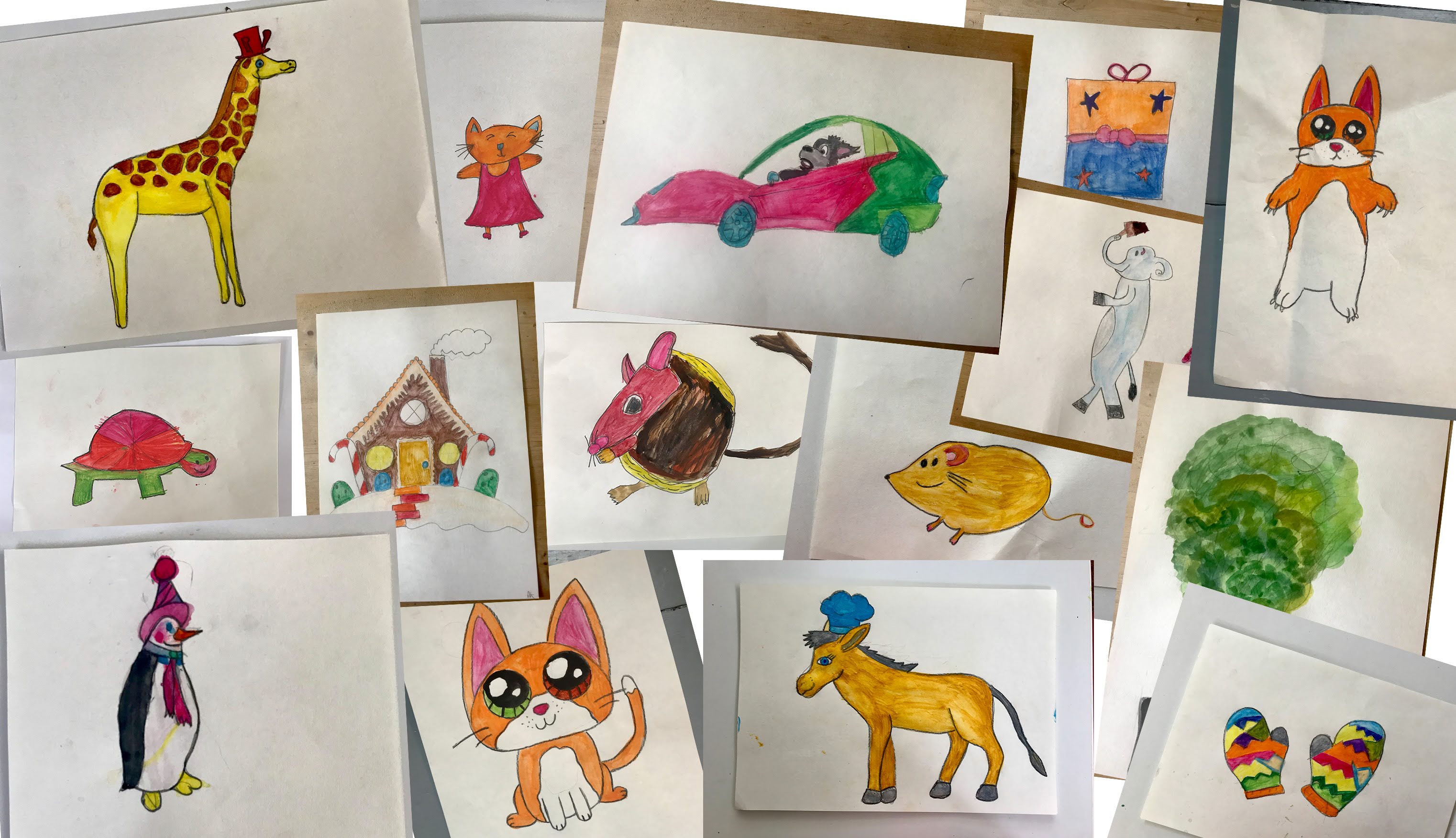 Pictures of childrens drawings