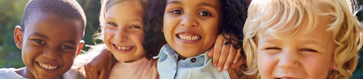 Happy smiling children