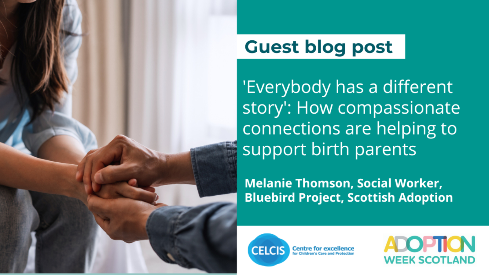 A graphic promoting a blog post by Melanie Thomson