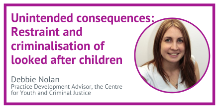 Physical restraint blog by Debbie Nolan