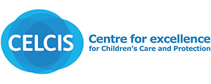 Celcis logo with wording Centre for excellence for children's care and protection
