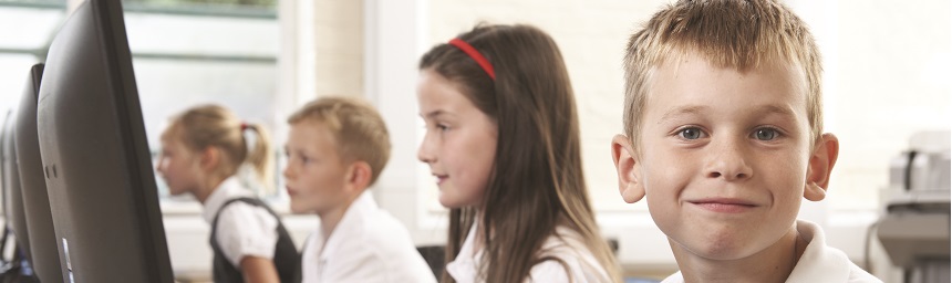 School children in class