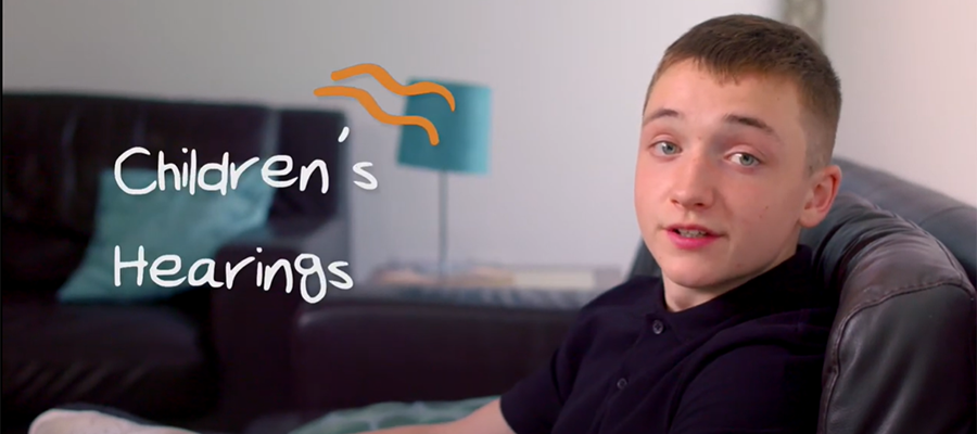 A young person involved in the Children's Hearings system