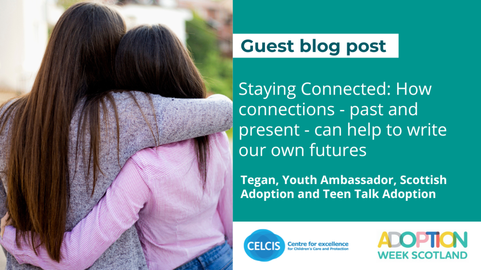 A graphic promoting a blog by Tegan, Youth Ambassador