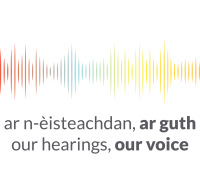 Our Hearings, our voice logo