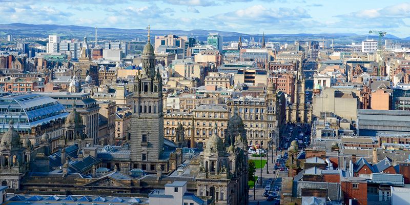 A  general view of Glasgow