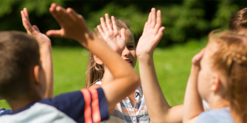 Children playing outside