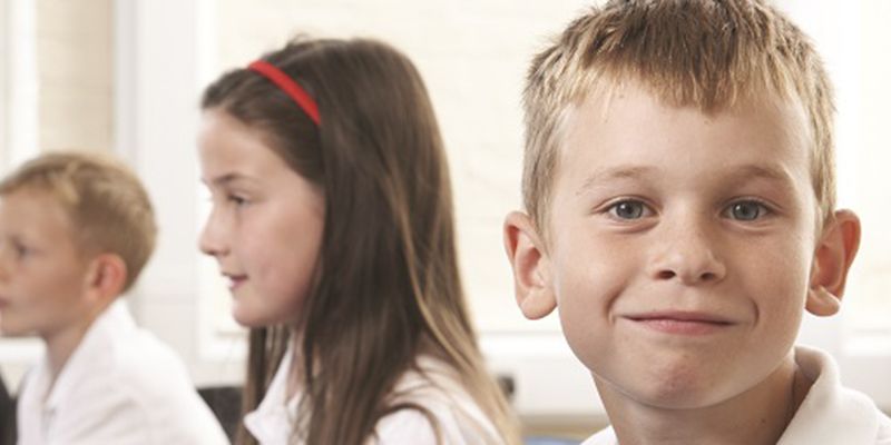 Schoolchildren in class