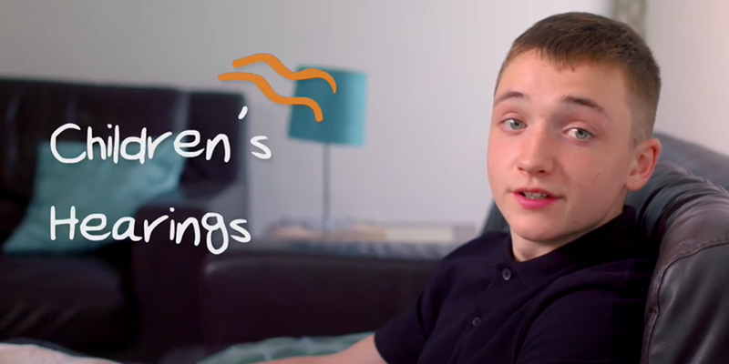 A young person involved in the Children's Hearings system